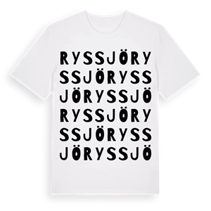 Ryssjö ordlek t-shirt – ekologisk bomull t-shirt från Pinshirt