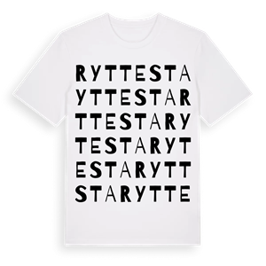 Ryttesta ordlek t-shirt – ekologisk bomull t-shirt från Pinshirt