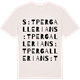 Vintage White t-shirt med S:t Per Gallerian ordlek t-shirt