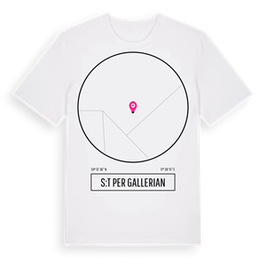 S:t Per Gallerian t-shirt – ekologisk bomull t-shirt från Pinshirt