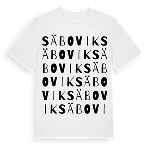 Säbovik ordlek t-shirt – ekologisk bomull t-shirt från Pinshirt