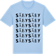 Blue Soul t-shirt med Säby ordlek t-shirt