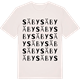 Vintage White t-shirt med Säby ordlek t-shirt