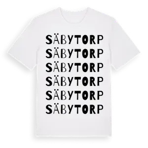 Säbytorp ordlek t-shirt – ekologisk bomull t-shirt från Pinshirt
