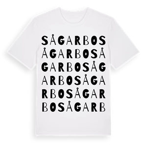 Sågarbo ordlek t-shirt – ekologisk bomull t-shirt från Pinshirt