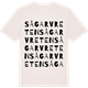 Vintage White t-shirt med Sågarvreten ordlek t-shirt