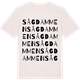 Vintage White t-shirt med Sågdammen ordlek t-shirt