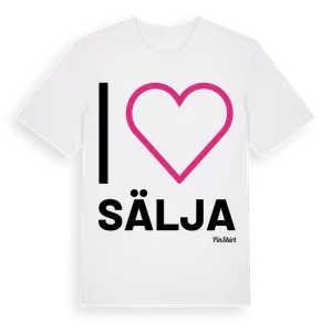 Jag älskar Sälja t-shirt stort tryck – ekologisk bomull t-shirt från Pinshirt