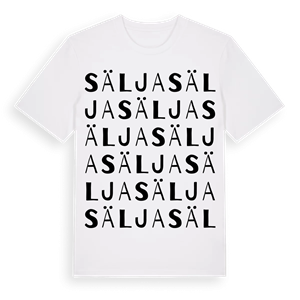 Sälja ordlek t-shirt – ekologisk bomull t-shirt från Pinshirt