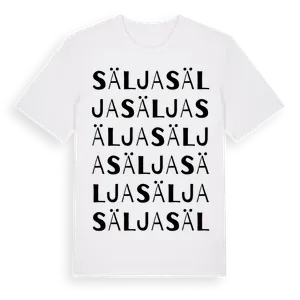 Sälja ordlek t-shirt – ekologisk bomull t-shirt från Pinshirt