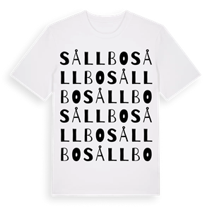 Sållbo ordlek t-shirt – ekologisk bomull t-shirt från Pinshirt
