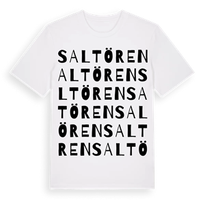 Saltören ordlek t-shirt – ekologisk bomull t-shirt från Pinshirt