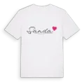 Sanda hjärta t-shirt