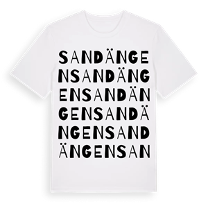 Sandängen ordlek t-shirt – ekologisk bomull t-shirt från Pinshirt