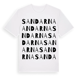 Sandarna ordlek t-shirt – ekologisk bomull t-shirt från Pinshirt