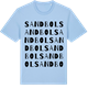 Blue Soul t-shirt med Sandbol ordlek t-shirt