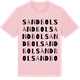 Pink Cotton t-shirt med Sandbol ordlek t-shirt