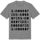 Mid Heather Gray t-shirt med Sandgropen ordlek t-shirt