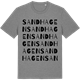 Mid Heather Gray t-shirt med Sandhagen ordlek t-shirt