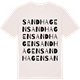 Vintage White t-shirt med Sandhagen ordlek t-shirt
