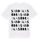 Sandika Södra ordlek t-shirt