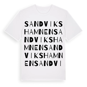Sandvikshamnen ordlek t-shirt – ekologisk bomull t-shirt från Pinshirt