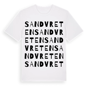 Sandvreten ordlek t-shirt – ekologisk bomull t-shirt från Pinshirt
