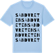 Blue Soul t-shirt med Sandvreten ordlek t-shirt