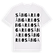 White t-shirt med Sångarbo ordlek t-shirt