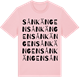 Pink Cotton t-shirt med Sånkängen ordlek t-shirt
