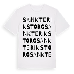 Sankt Eriks torg ordlek t-shirt – ekologisk bomull t-shirt från Pinshirt