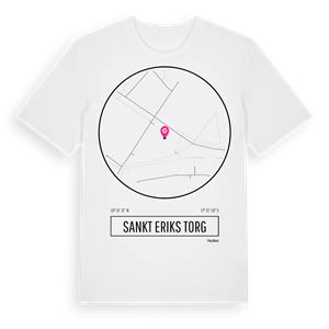 Sankt Eriks torg t-shirt – ekologisk bomull t-shirt från Pinshirt