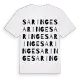 Saringe ordlek t-shirt
