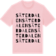 Pink Cotton t-shirt med Säterdalen ordlek t-shirt
