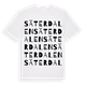 White t-shirt med Säterdalen ordlek t-shirt