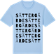 Blue Soul t-shirt med Sättergärde ordlek t-shirt
