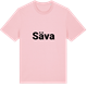 Pink Cotton t-shirt med Säva fetstil t-shirt