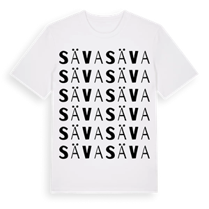 Säva ordlek t-shirt – ekologisk bomull t-shirt från Pinshirt