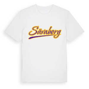 Sävaborg baseball t-shirt – ekologisk bomull t-shirt från Pinshirt