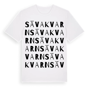 Sävakvarn ordlek t-shirt – ekologisk bomull t-shirt från Pinshirt