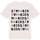 Vintage White t-shirt med Sävhagen ordlek t-shirt