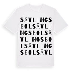 Sävlingsbol ordlek t-shirt – ekologisk bomull t-shirt från Pinshirt