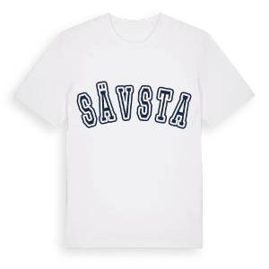 Sävsta college t-shirt – ekologisk bomull t-shirt från Pinshirt