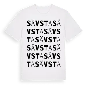 Sävsta ordlek t-shirt – ekologisk bomull t-shirt från Pinshirt