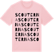 Pink Cotton t-shirt med Scouterna ordlek t-shirt