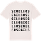 Vintage White t-shirt med Segelbo ordlek t-shirt