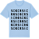 Blue Soul t-shirt med Segersberg ordlek t-shirt