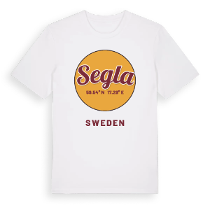 Segla cirkel t-shirt – ekologisk bomull t-shirt från Pinshirt