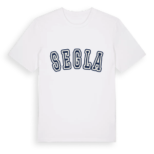 Segla college t-shirt – ekologisk bomull t-shirt från Pinshirt