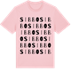 Pink Cotton t-shirt med Sibbo ordlek t-shirt
